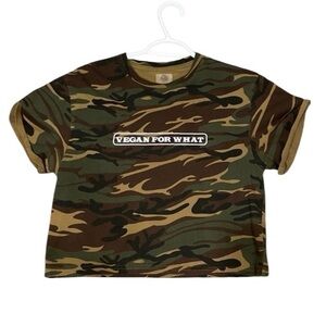 Vegan Camo Crop Top
